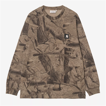 Carhartt WIP Feather Tree T-shirt l/s Camo Feather Tree / Khaki / Shungite